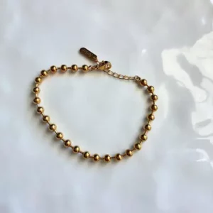 Bracelet chaine doré acier inoxydable
