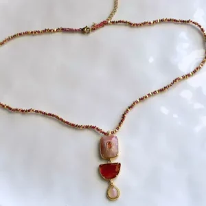 Composition collier bijoux pierres